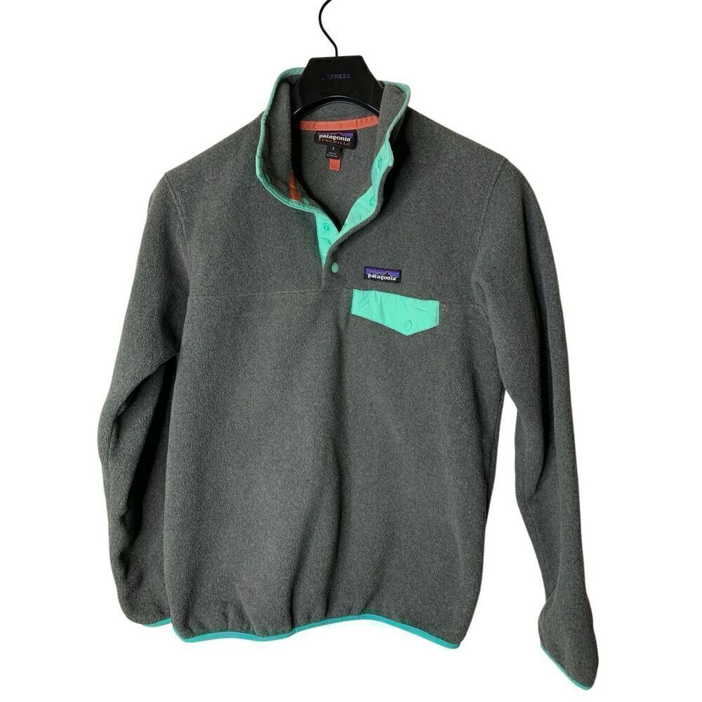 Patagonia Synchilla fleece pullover sweatshirt gray women's size small 25455